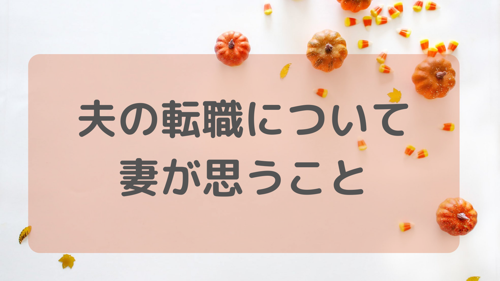 転職 夫の転職について 妻が思うこと ぽっぴん夫婦 公務員辞めようブログ